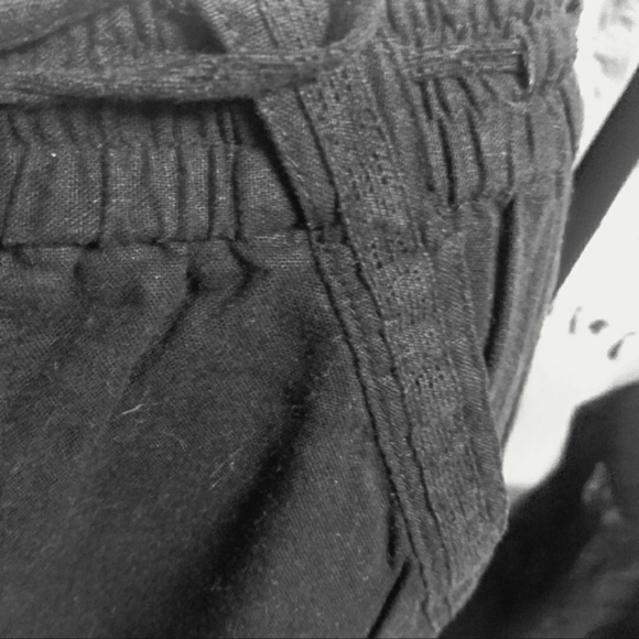 🎀 Maurices Black Wide Leg Linen Palazzo Pants EUC - Picture 9 of 12